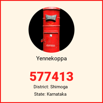Yennekoppa pin code, district Shimoga in Karnataka
