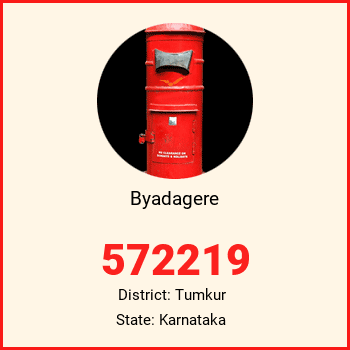 Byadagere pin code, district Tumkur in Karnataka