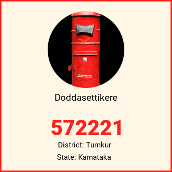 Doddasettikere pin code, district Tumkur in Karnataka