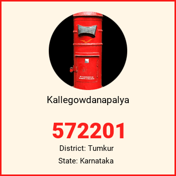 Kallegowdanapalya pin code, district Tumkur in Karnataka