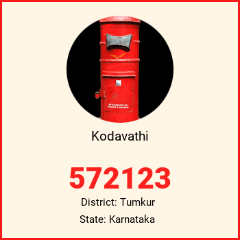 Kodavathi pin code, district Tumkur in Karnataka
