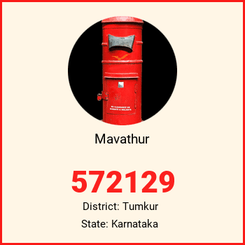 Mavathur pin code, district Tumkur in Karnataka