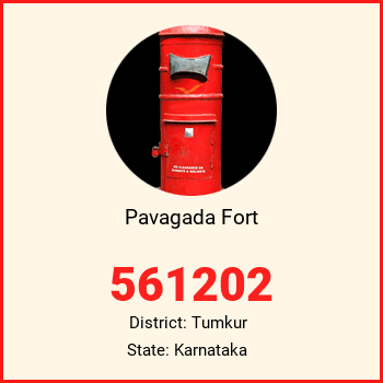 Pavagada Fort pin code, district Tumkur in Karnataka