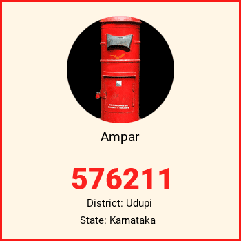Ampar pin code, district Udupi in Karnataka