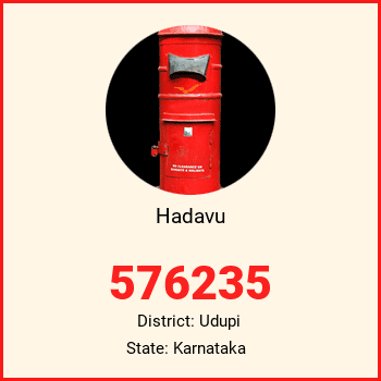 Hadavu pin code, district Udupi in Karnataka