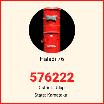 Haladi 76 pin code, district Udupi in Karnataka