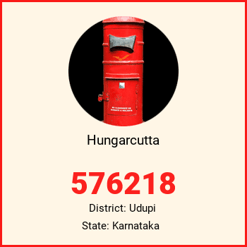 Hungarcutta pin code, district Udupi in Karnataka