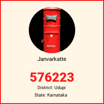 Janvarkatte pin code, district Udupi in Karnataka