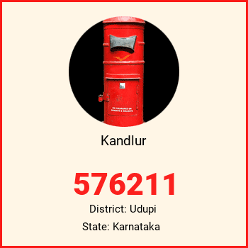 Kandlur pin code, district Udupi in Karnataka