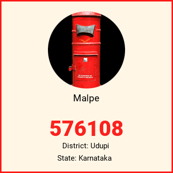 Malpe pin code, district Udupi in Karnataka