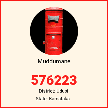 Muddumane pin code, district Udupi in Karnataka
