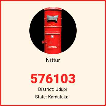 Nittur pin code, district Udupi in Karnataka