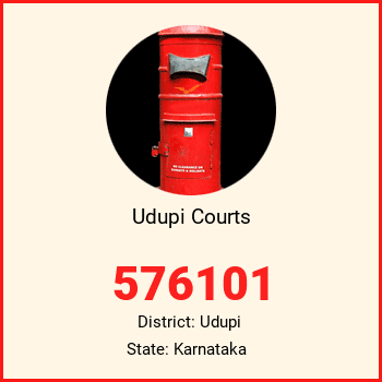 Udupi Courts pin code, district Udupi in Karnataka