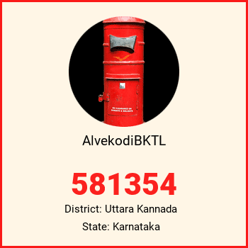 AlvekodiBKTL pin code, district Uttara Kannada in Karnataka