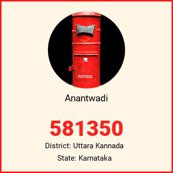 Anantwadi pin code, district Uttara Kannada in Karnataka