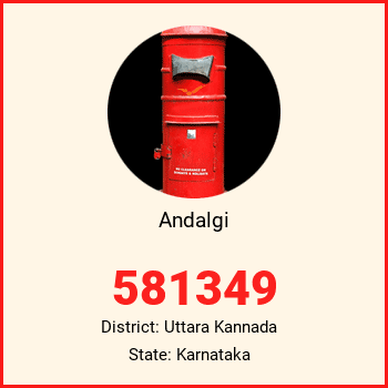 Andalgi pin code, district Uttara Kannada in Karnataka