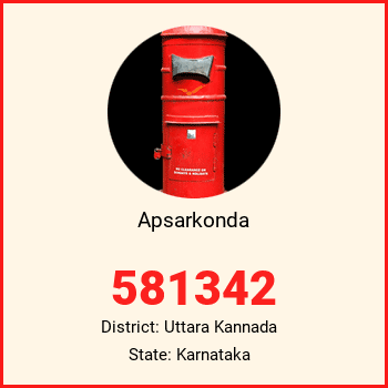 Apsarkonda pin code, district Uttara Kannada in Karnataka