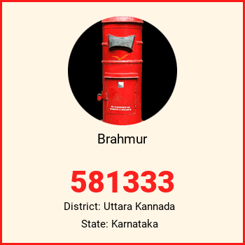 Brahmur pin code, district Uttara Kannada in Karnataka