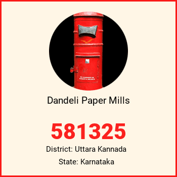 Dandeli Paper Mills pin code, district Uttara Kannada in Karnataka