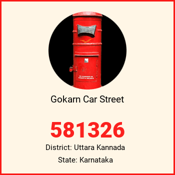 Gokarn Car Street pin code, district Uttara Kannada in Karnataka