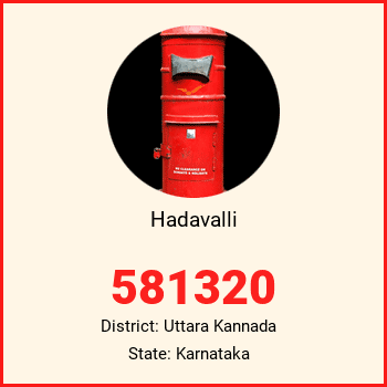 Hadavalli pin code, district Uttara Kannada in Karnataka