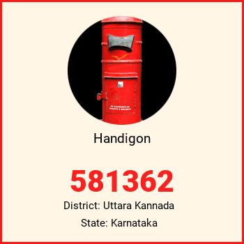 Handigon pin code, district Uttara Kannada in Karnataka
