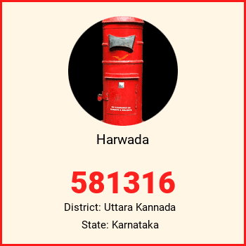 Harwada pin code, district Uttara Kannada in Karnataka