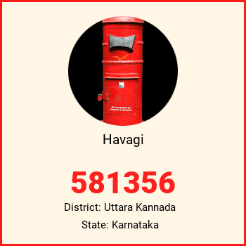 Havagi pin code, district Uttara Kannada in Karnataka