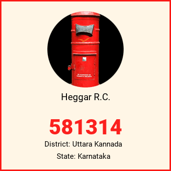Heggar R.C. pin code, district Uttara Kannada in Karnataka