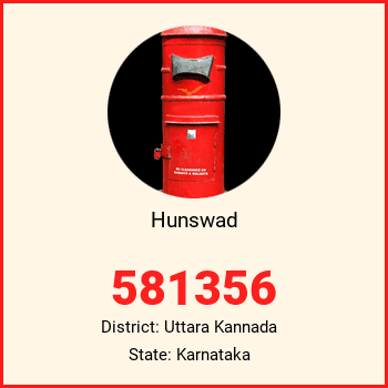 Hunswad pin code, district Uttara Kannada in Karnataka