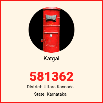 Katgal pin code, district Uttara Kannada in Karnataka