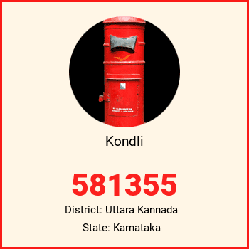 Kondli pin code, district Uttara Kannada in Karnataka