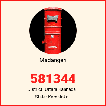Madangeri pin code, district Uttara Kannada in Karnataka