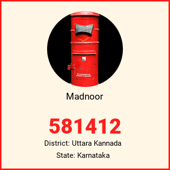 Madnoor pin code, district Uttara Kannada in Karnataka