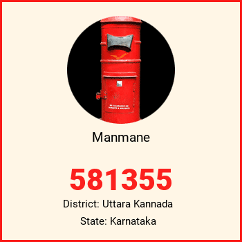 Manmane pin code, district Uttara Kannada in Karnataka