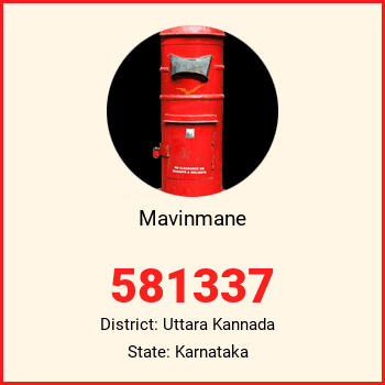 Mavinmane pin code, district Uttara Kannada in Karnataka