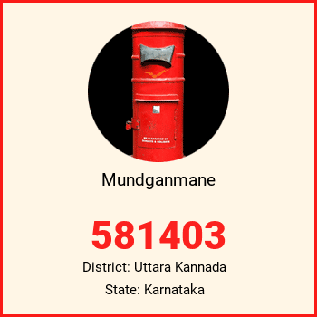 Mundganmane pin code, district Uttara Kannada in Karnataka