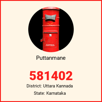 Puttanmane pin code, district Uttara Kannada in Karnataka
