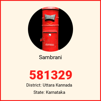 Sambrani pin code, district Uttara Kannada in Karnataka
