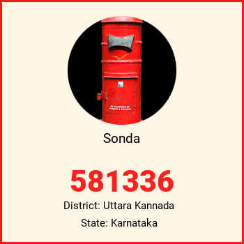 Sonda pin code, district Uttara Kannada in Karnataka