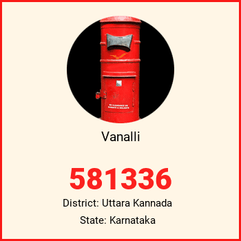 Vanalli pin code, district Uttara Kannada in Karnataka