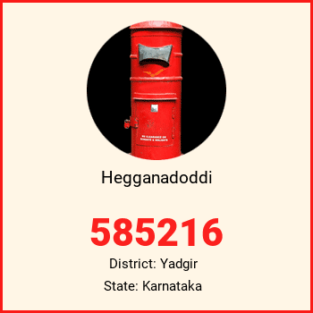 Hegganadoddi pin code, district Yadgir in Karnataka