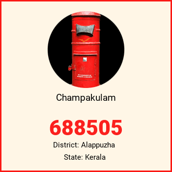 Champakulam pin code, district Alappuzha in Kerala