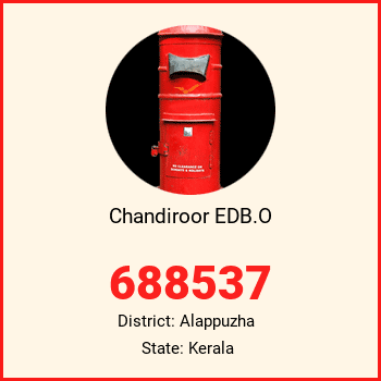 Chandiroor EDB.O pin code, district Alappuzha in Kerala