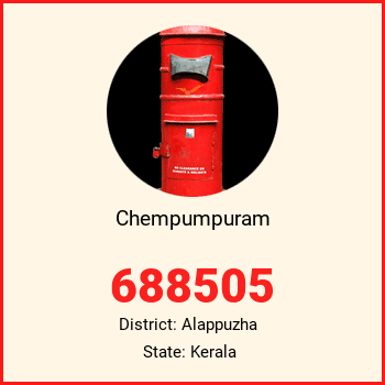 Chempumpuram pin code, district Alappuzha in Kerala