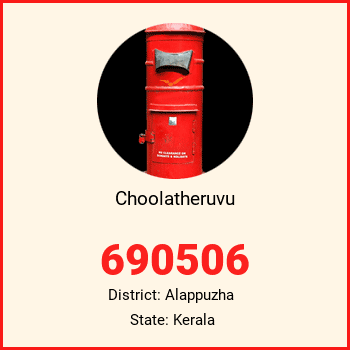 Choolatheruvu pin code, district Alappuzha in Kerala
