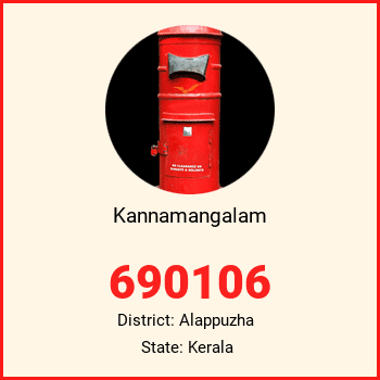 Kannamangalam pin code, district Alappuzha in Kerala