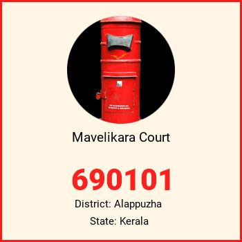 Mavelikara Court pin code, district Alappuzha in Kerala