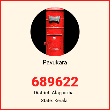 Pavukara pin code, district Alappuzha in Kerala