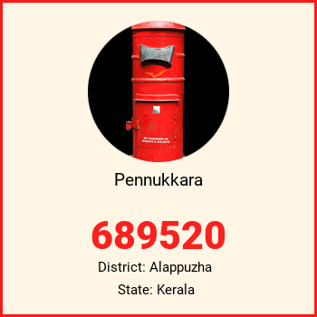 Pennukkara pin code, district Alappuzha in Kerala